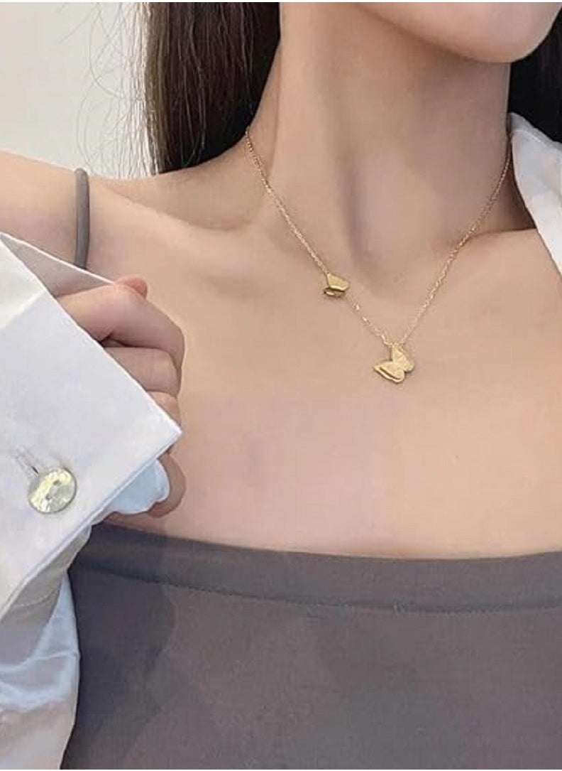 MANIKAN - Elegant Necklace Decorated with Stainless Steel Butterfly Pendant Simple Fashion Necklace manikanWomen's Gifts Accessories - Image 1