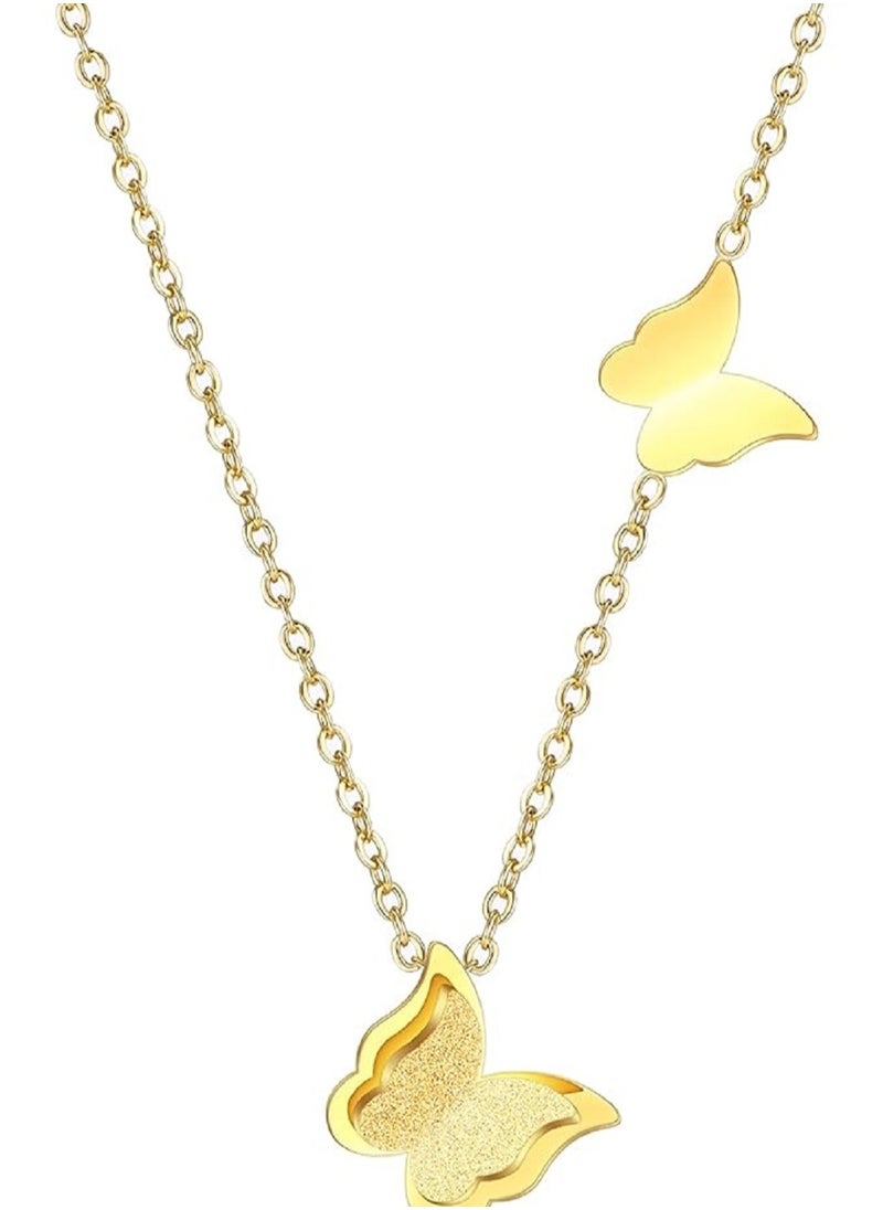 MANIKAN - Elegant Necklace Decorated with Stainless Steel Butterfly Pendant Simple Fashion Necklace manikanWomen's Gifts Accessories - Image 1
