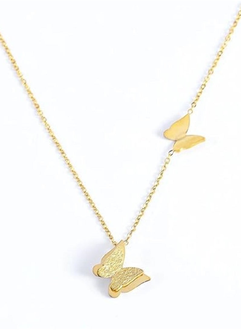 MANIKAN - Elegant Necklace Decorated with Stainless Steel Butterfly Pendant Simple Fashion Necklace manikanWomen's Gifts Accessories - Image 1