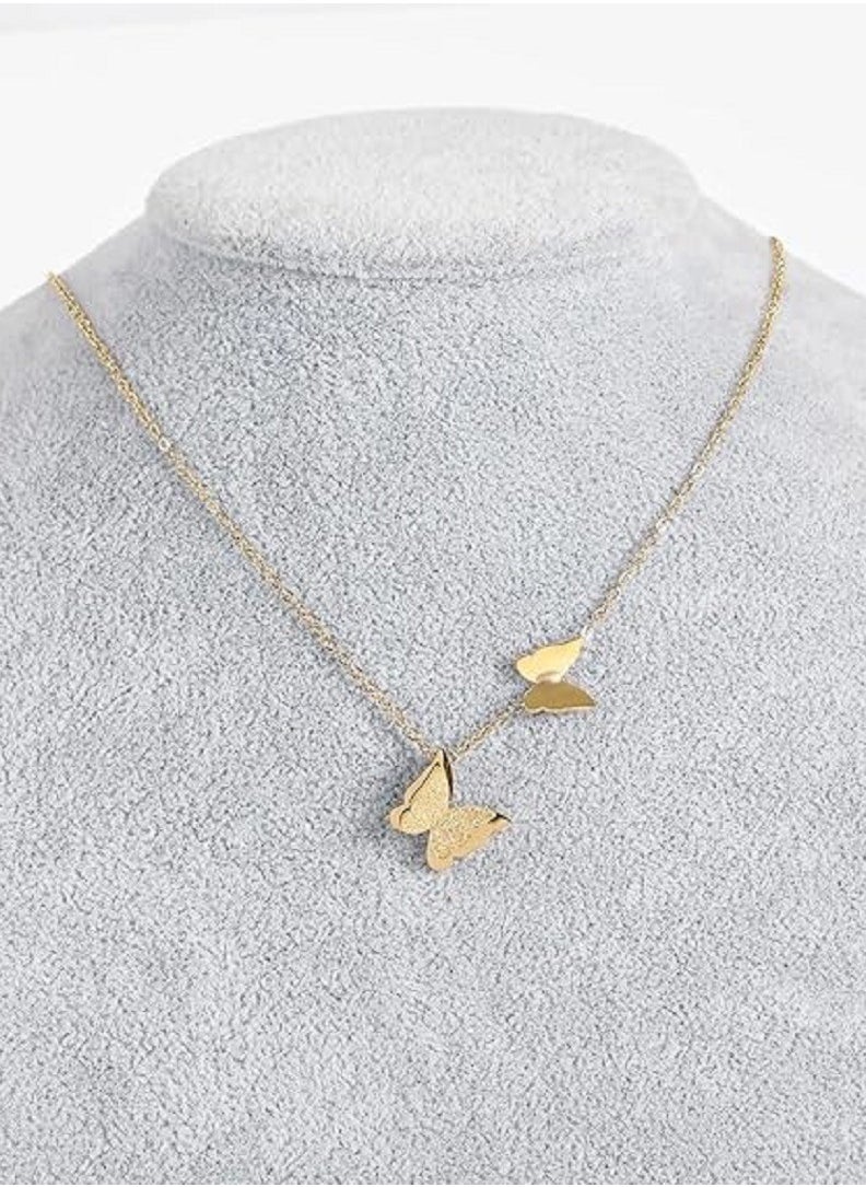 MANIKAN - Elegant Necklace Decorated with Stainless Steel Butterfly Pendant Simple Fashion Necklace manikanWomen's Gifts Accessories - Image 1