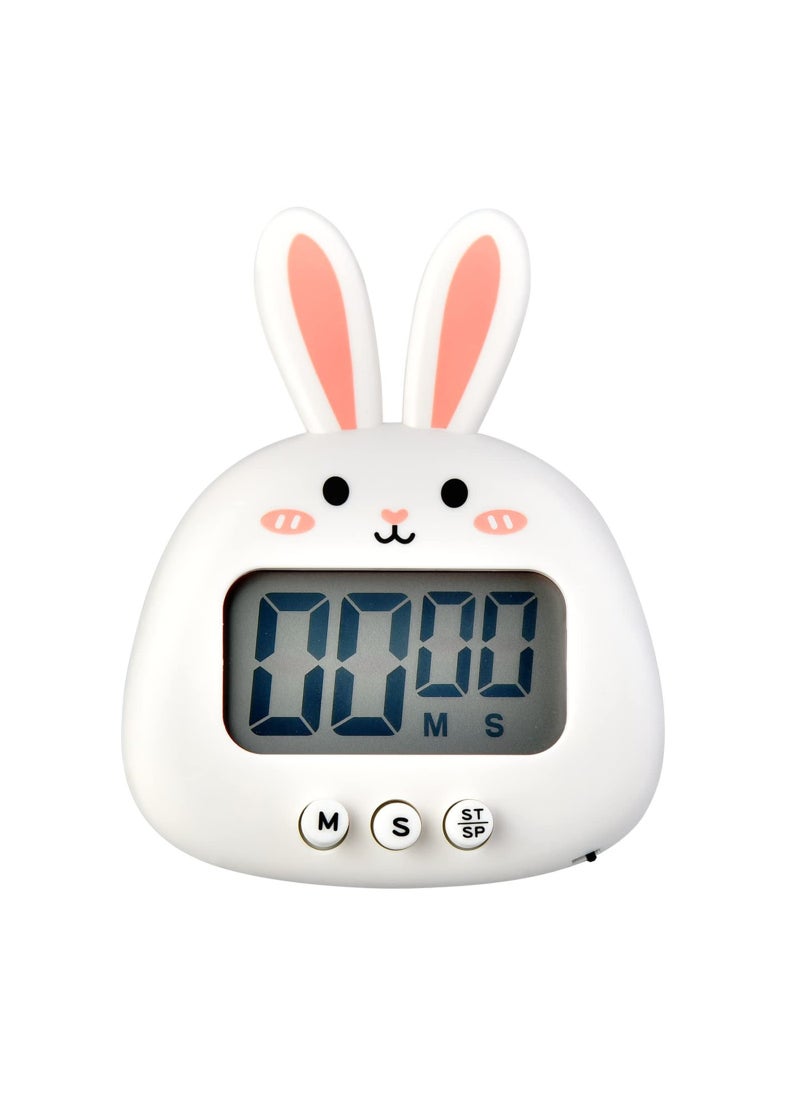 SYOSI Kitchen Timer, Cartoon Animal Countdown Timer, Digital Cooking Timer with Magnetic, LCD Large-Screen Visual Clock, Hangable Alarm Clock with Stand, for Cooking Bake Sport Game