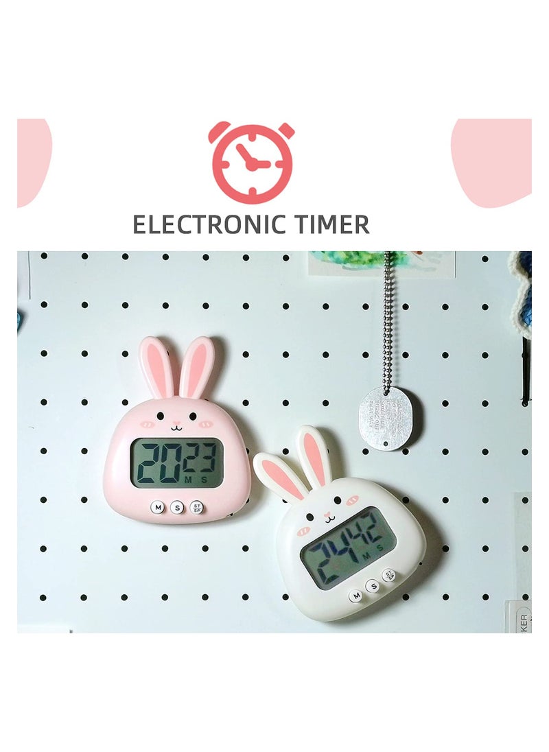 SYOSI Kitchen Timer, Cartoon Animal Countdown Timer, Digital Cooking Timer with Magnetic, LCD Large-Screen Visual Clock, Hangable Alarm Clock with Stand, for Cooking Bake Sport Game