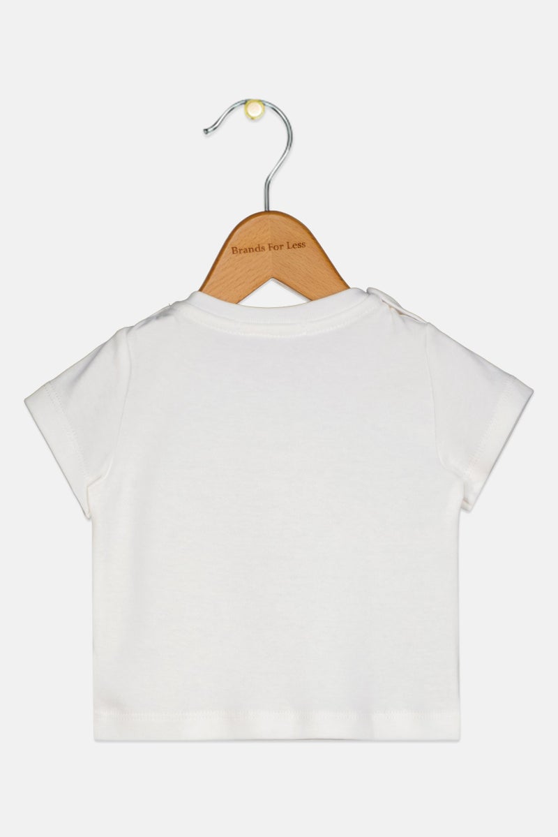 Choupette Toddlers Girl Graphic Print Short Sleeve Top, White - Image 2