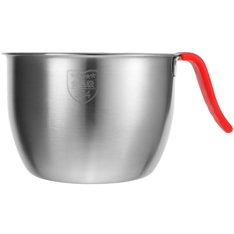 TOPBATHY Stainless Steel Mixing Bowls with Handle Mixing Bowl for Kitchen Mix Cook Bake Prep