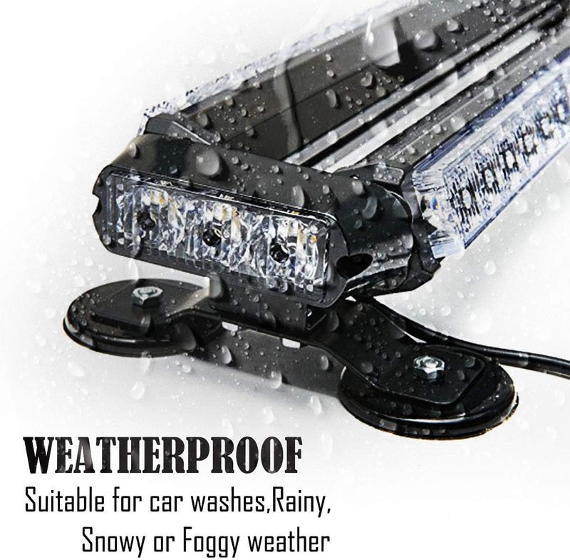 LE-JX Amber 30 LEDs Safety Strobe Light Bar - Image 4