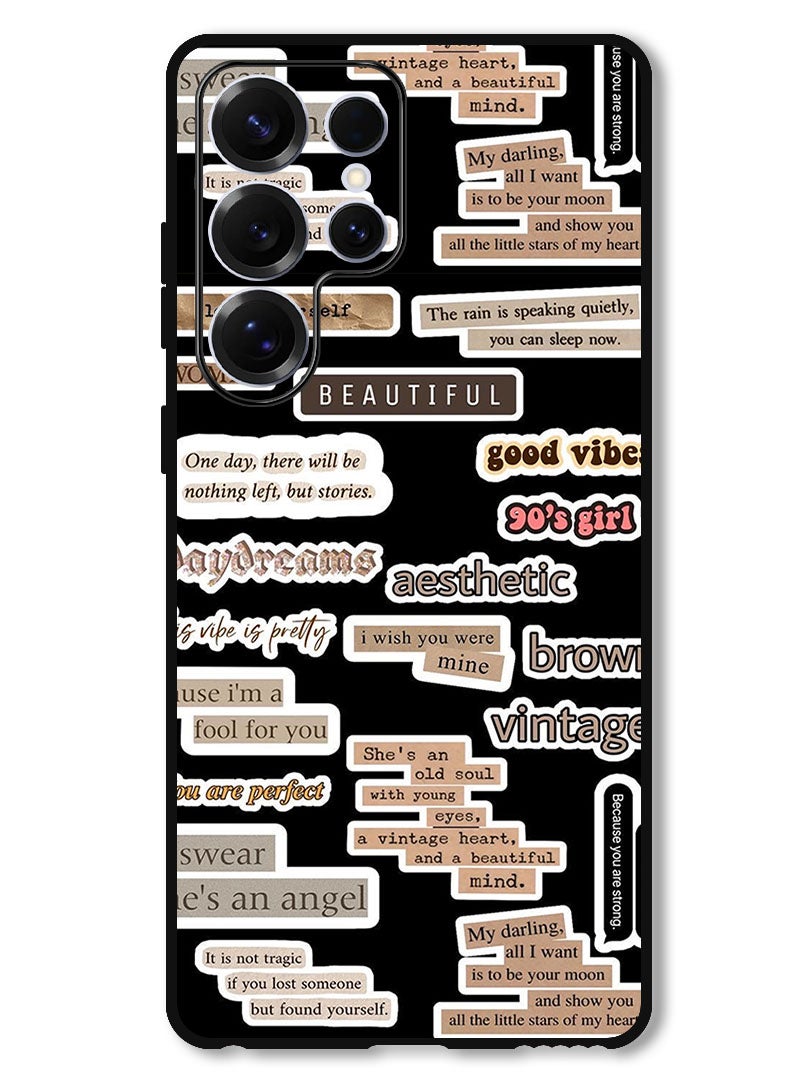 Theodor Protective Case Anti Scratch Shock Proof Bumper Cover For Samsung Galaxy S25 Ultra Beautiful Quote - Image 1