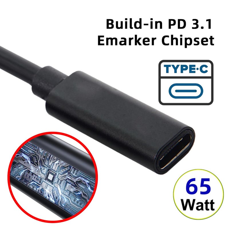 cablecc Type C USB-C Female Input to DC 5.5x2.5mm Power PD Charge Cable fit for Laptop 18-20V - Image 3