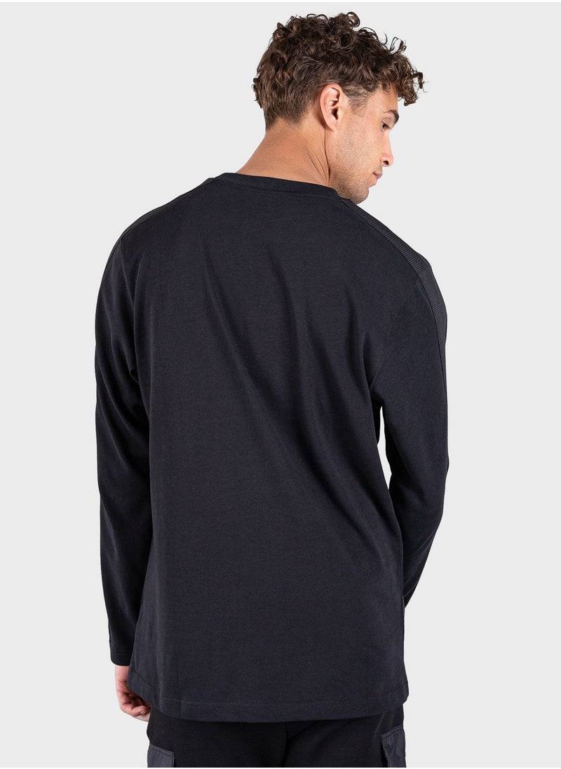 BALR - Franck Relaxed Tunnel Longsleeve T-Shirt - Image 1