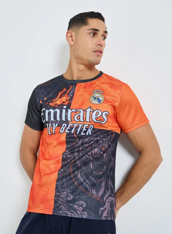 Take Two Men Color Block Logo Print Sports T-Shirt