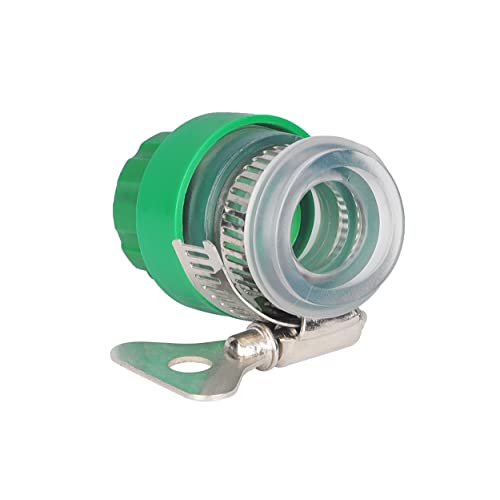 Garbnoire Heavy Duty Hose Pipe Fitting Standard Size 1/2'' Tap Connector For Garden Water Pipe,Car,Bike Washing Accessories| Universal Adjustable Adapter Suitable Connecting Hose Pipe Green(Pack of 1) - Image 4