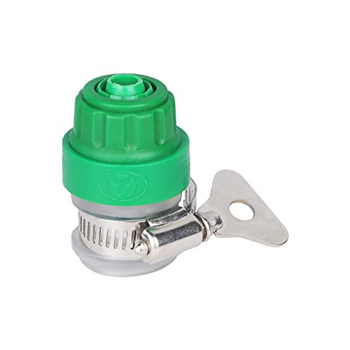 Garbnoire Heavy Duty Hose Pipe Fitting Standard Size 1/2'' Tap Connector For Garden Water Pipe,Car,Bike Washing Accessories| Universal Adjustable Adapter Suitable Connecting Hose Pipe Green(Pack of 1) - Image 3