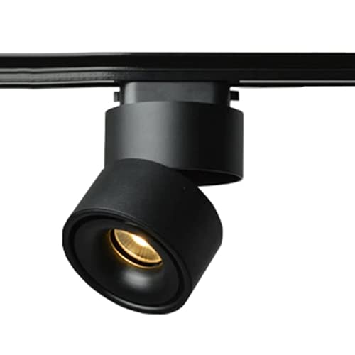 Harold Electricals 20 Watt Black Body 360° COB LED Track Light | Rotatable Indoor Focus Spotlight for Shop, Showroom, Living Room & Malls - Neutral White Light (Track-Way Not Included) Pack of 1 - Image 1