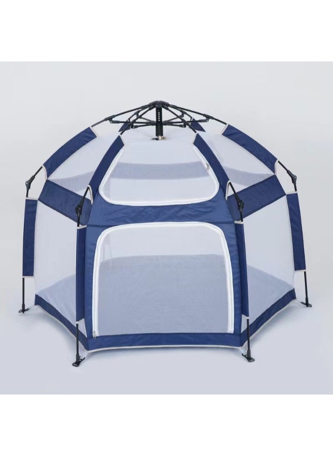 Generic Portable Folding Baby Playpen, Large Lightweight Playpen, Indoor Outdoor Play Yard Crib for Kids blue CODE - T121215  - Image 4