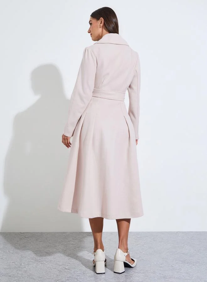 Styli  Buttoned Long Sleeves Blazer Midi Dress for Women | Best Price UAE