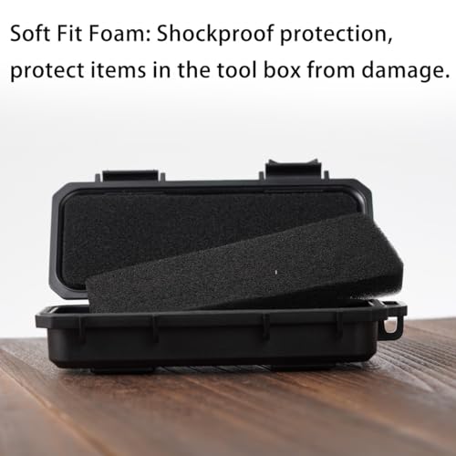 RovyVon EDC Tool Case Box, Small Box Storage Case to Protect EDC Gears, Compact EDC Organizer Box, 1PCS (Black), 7" x 3.2" x 1.5" - Image 5