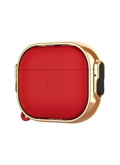 Generic case for AirPods Pro 2nd Generation case 2022, Secure Lock Clip AirPod Pro 2 case, Hybrid Material, Full Body Protective Cover for New AirPod Pro 2 & AirPod Pro (Red @ Rose Gold)  - Image 1