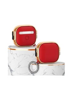 Generic case for AirPods Pro 2nd Generation case 2022, Secure Lock Clip AirPod Pro 2 case, Hybrid Material, Full Body Protective Cover for New AirPod Pro 2 & AirPod Pro (Red @ Rose Gold)  - Image 2
