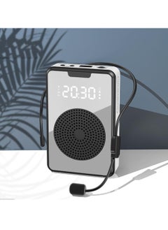 Voice Amplifier With Wired Microphone Headset Portable Rechargeable Pa System Speaker Personal Speech Amplifier Loudspeaker Black