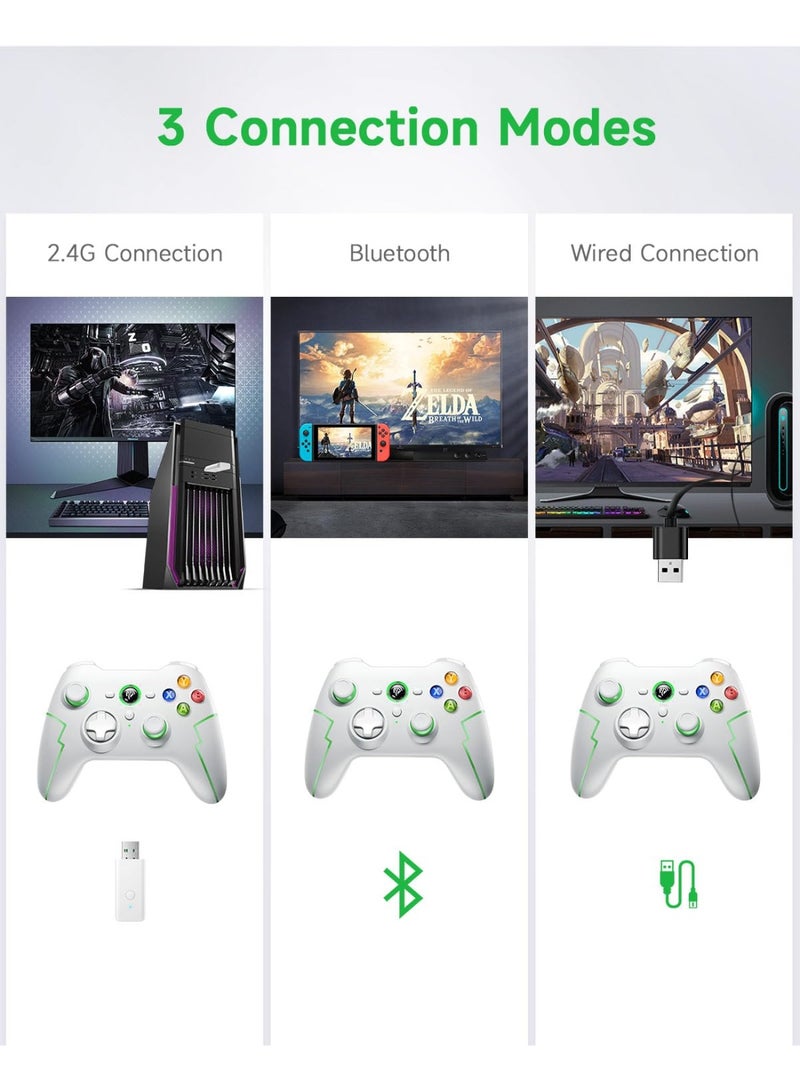 general Classic Gamepad EasySMX 9013Pro Wireless Gaming Controller for Android/iOS/Laptop/Switch/Steam Deck/PS3/PC/ TV BOX/Tesla with Hall Effect Linear Triggers Dual Vibration Turbo Function 600mAh Lithium Battery - Image 3