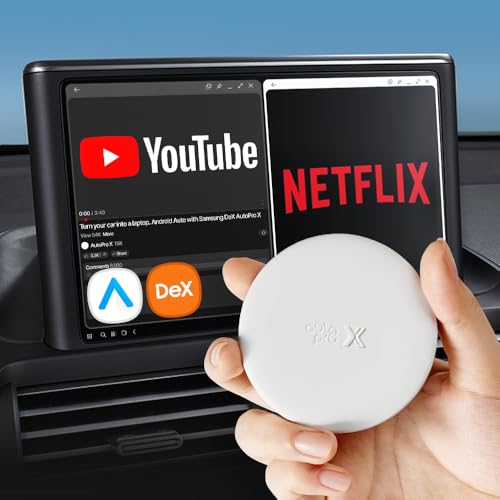 M Mayton AutoPro X Android Auto Wireless Adapter Samsung DeX Box - Wireless Android Auto Adapter YouTube, ESPN, Netflix in Car Streaming Device - Use Every Google Play Store App from Your Galaxy Phone - Image 1