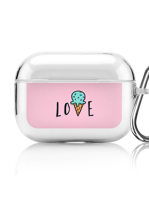 Classic Clear printed Case for Apple AirPods Pro 2nd Generation Thin Transparent Cover [Designed for Apple AirPods Pro 2nd Generation] - LoveIcecream Cone