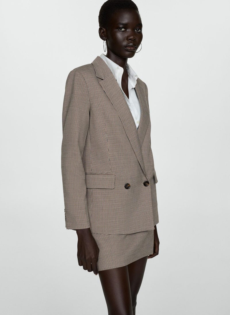 MANGO Double-Breasted Blazer - Image 1