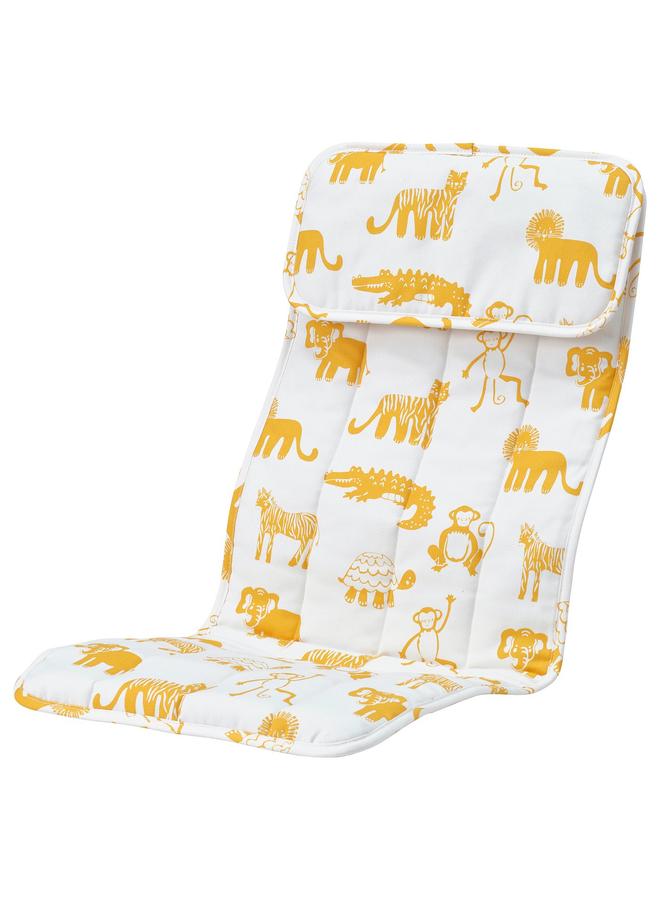 Green Tiger Children'S Armchair Cushion, Skogbo Animal Pattern - Image 1