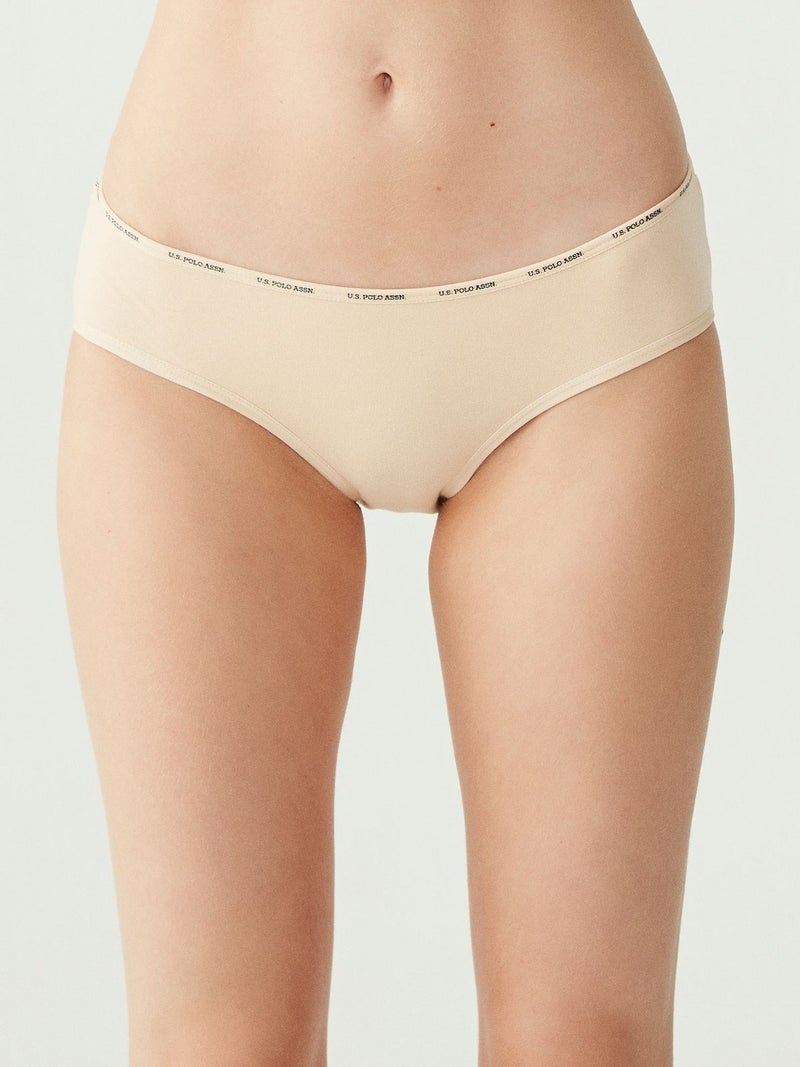 U.S. Polo Assn. BASE. Polo Assn. Women's Multicolored 5 Pack High Waist Slip 67002 - Image 3