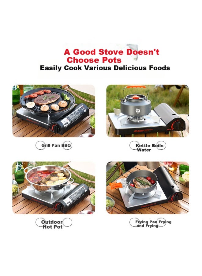 Jinyu Portable Gas Stove, -proof Outdoor Cooking Equipment, Magnetic Stove, Camping Stove, 3.5kw, Black - Image 3