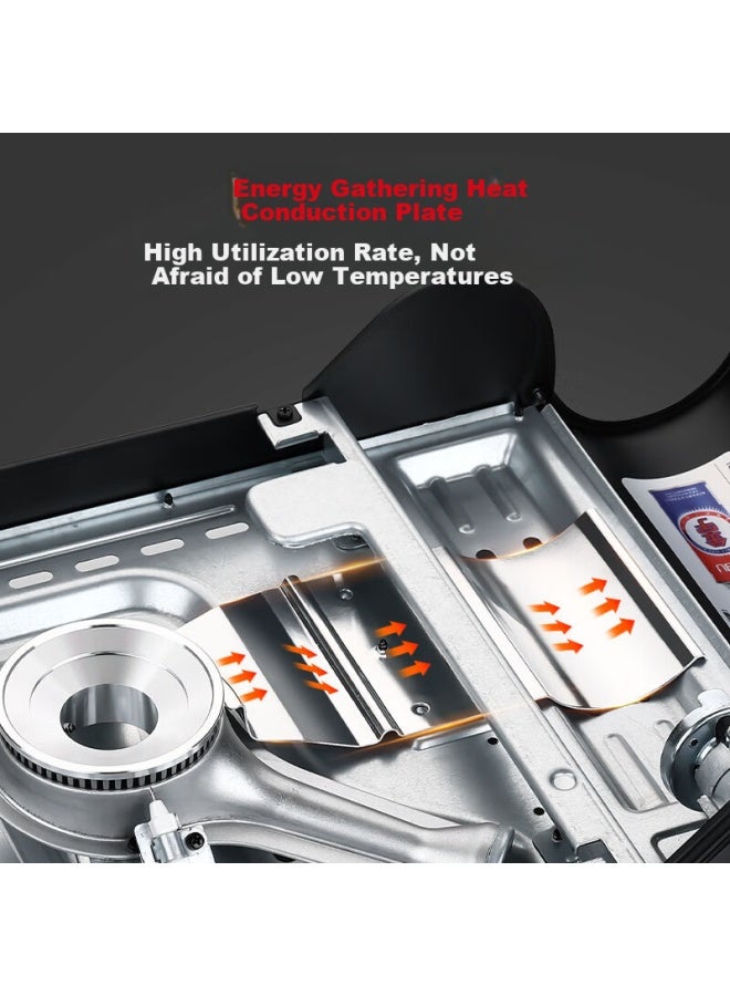 Jinyu Portable Gas Stove, -proof Outdoor Cooking Equipment, Magnetic Stove, Camping Stove, 3.5kw, Black - Image 2