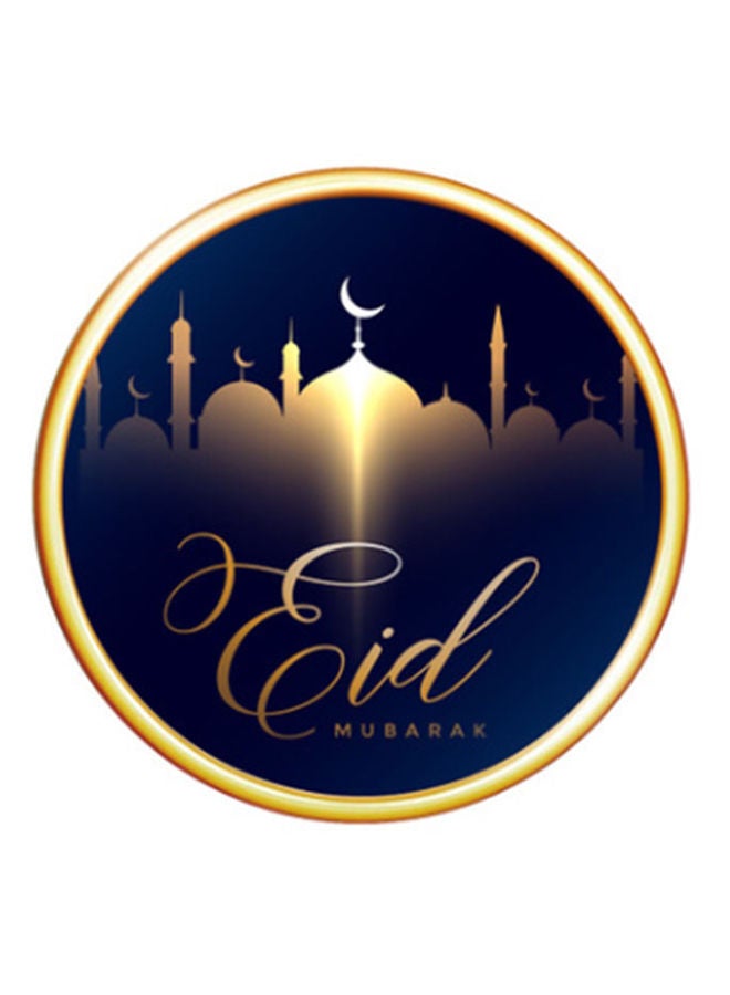 نيبمينينت ملصق جداري دائري بتصميم قمر بنمط إسلامي متعدد الألوان