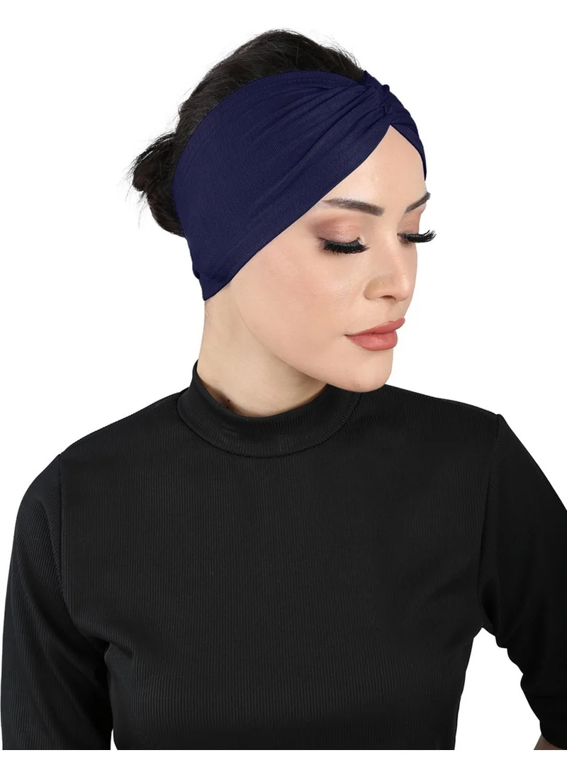 إيكاردين Bandana Cross Bonnet - St 055 Navy Blue