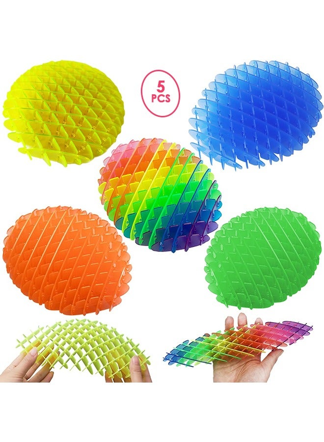 5Pcs Fidget Worm Toy, Large Size Stress Relief Fidget Toys, Sensory Slug Fidget Toy, Resistance Fidget Toys, Anxiety Relief Toys for Kids & Adults, Elastic Mesh Toys 30cm - Image 1