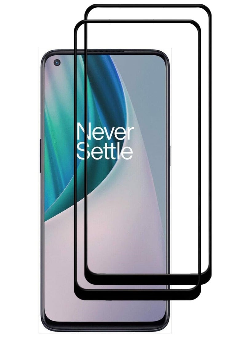 ACLIX 2 Pieces Antistatic ESD Dustproof Premium Quality High Definition Tempered Glass Screen Protector Designed For OnePlus Nord N10 5G - Image 1