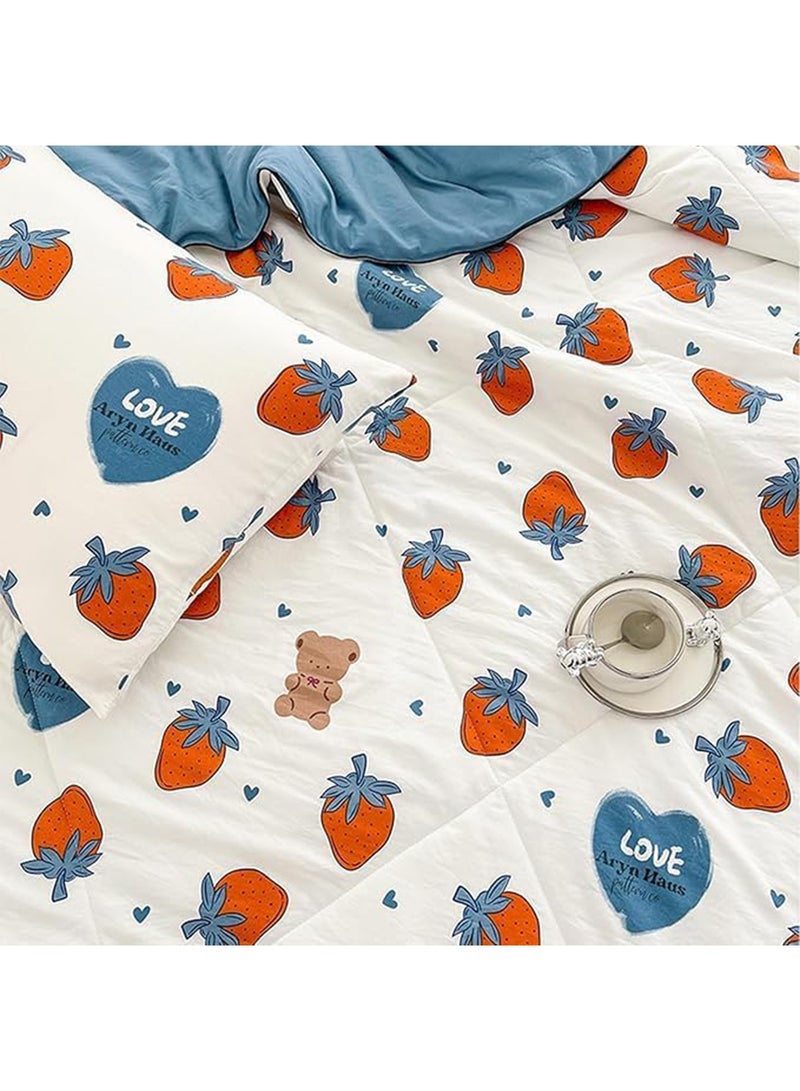 LIMOS Jersey Cotton Quilted Toddler Blanket Soft Lightweight Baby Quilt for Boys & Girls Breathable Machine Washable Cozy Crib Blanket - Image 4