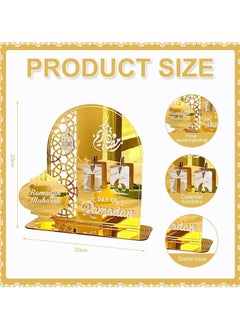 VUCATIN Ramadan Decorations for Home Ramadan Advent Calendar Countdown Calendars Eid Ramadan Calendar Ramadan Gift Ramadan Advent Calendar Decorations for Home  - Image 2