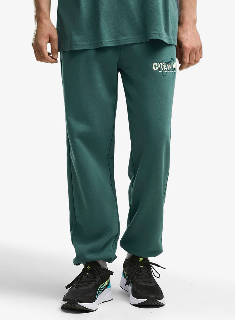PUMA French Terry Logo Sweatpants - Image 1