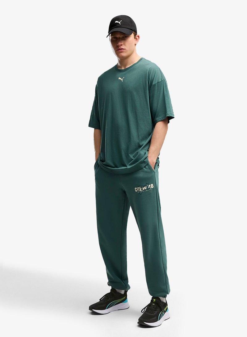 PUMA French Terry Logo Sweatpants - Image 3