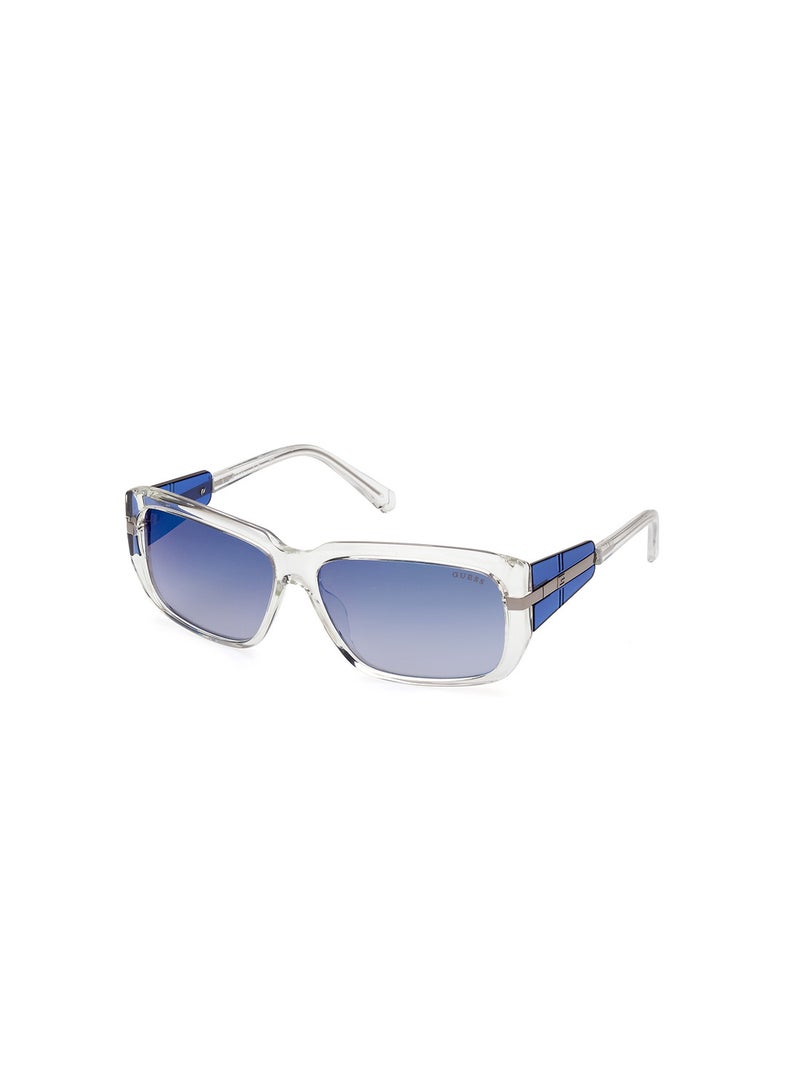 GUESS Men's UV Protection Rectangular Sunglasses - GU0009027X60 - Lens Size: 60 Mm - Image 1