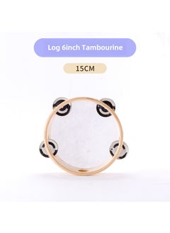 Orff Percussion Instrument Set for Elementary One log 6-inch tambourine