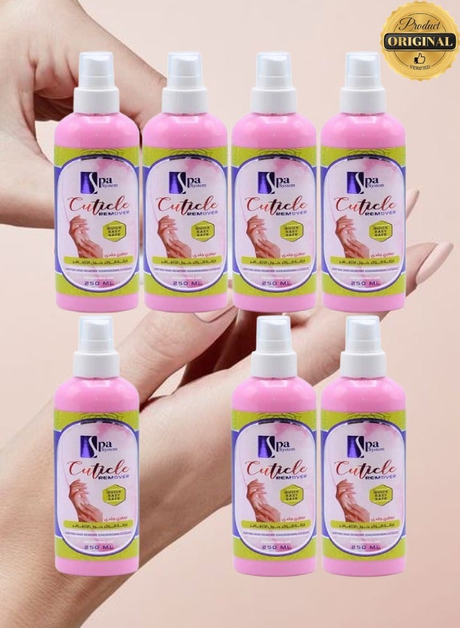 Spa System 7 Pieces Cuticle Remover Quick Easy Safe 250ML - Image 1