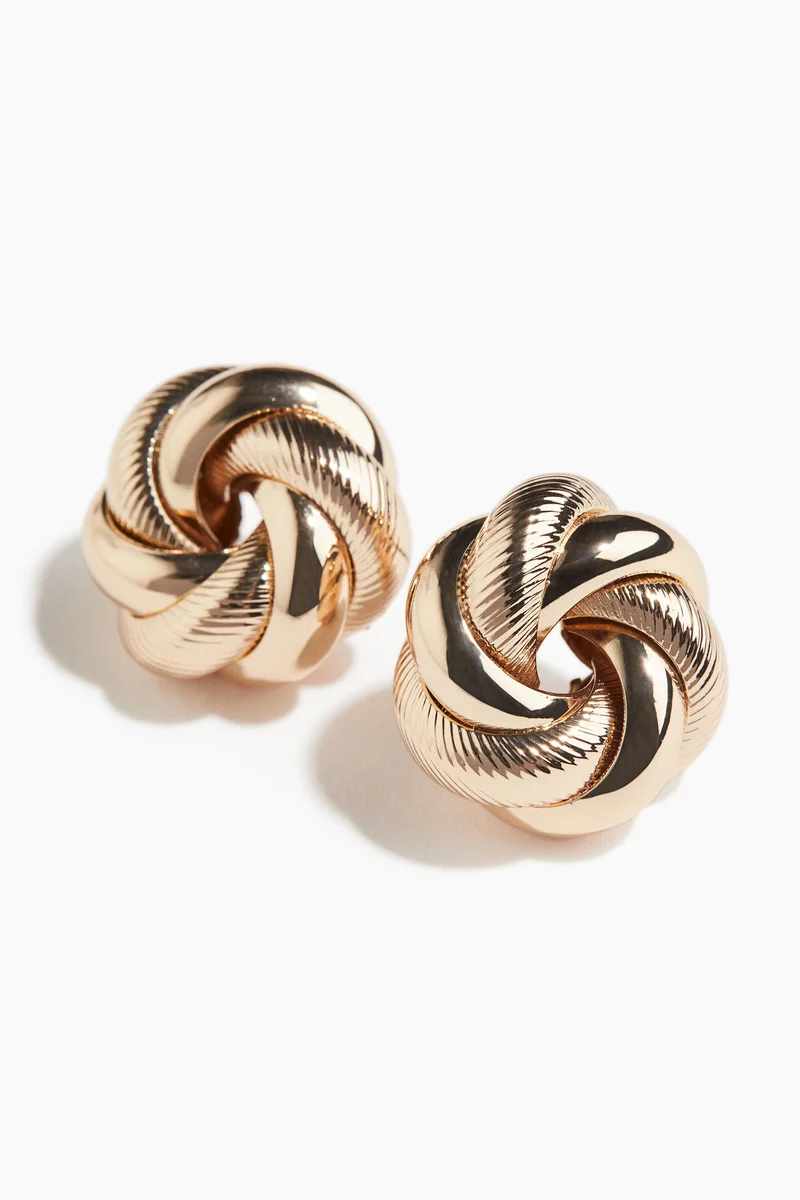 H&M Twisted stud earrings