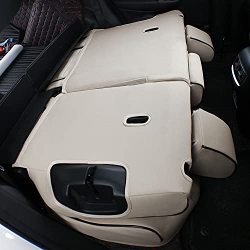 EKR Custom Fit Full Set Car Seat Covers for Select Honda CRV 2017 2018 2019 2020 2021 2022 - Leatherette (Beige) - Image 5