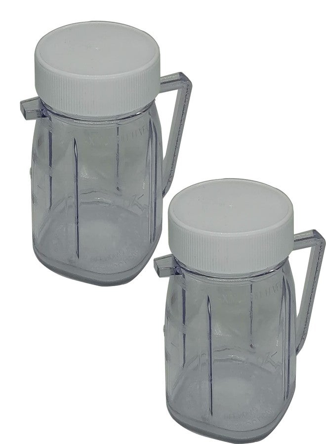 WuYan Replacement Stainless Steel 4-point and 6-point Ice Crushing Blade with FUSION Bottom Cap screw 2pcs Mini Cups,Compatible with Oster Classic Series Blender and osterizer blenders - Image 3