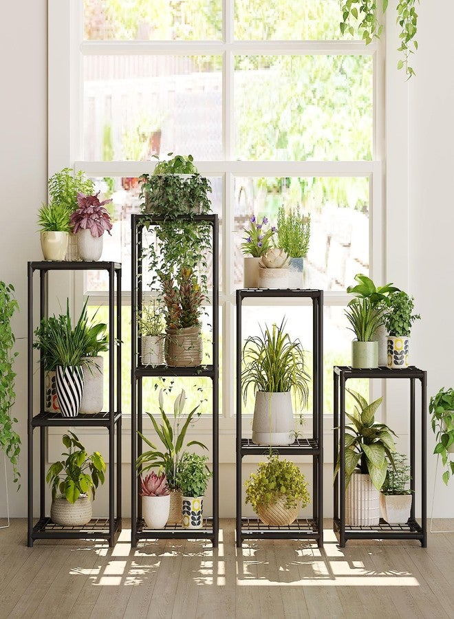 Bamworld Metal Plant Stand 06A，Black - Image 1