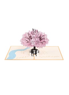 Y&D 3D Card, Pop Up Greeting Card Cherry Blossom Wedding Anniversary Birthday for Lover Wife Husband Girlfriend Mother Bride and Groom  - Image 1