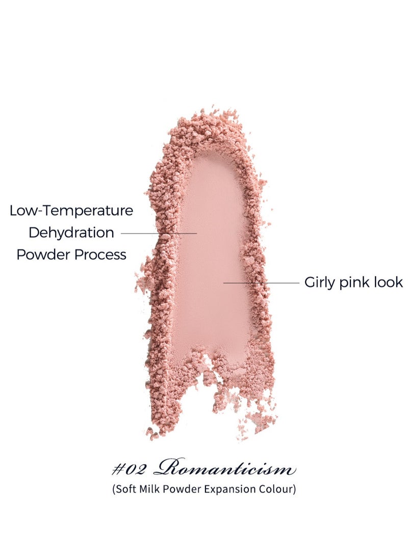 Flower Knows Swan Ballet Embossed Blush, Flocked Mist Embossed Cheek, Inflated Color, Matte, Classic Makeup - 5g (02 Romanticism)  - Image 3