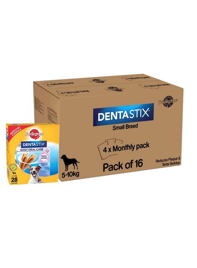 Pedigree Dentastix Oral Care Dog Treat Stick, Adult Small Breed (5-10 Kg), 7.04 Kg (Pack Of 16), Recommended By Vets, Supports Gum Health, Reduces Risk Of Gum Diseases - Image 1