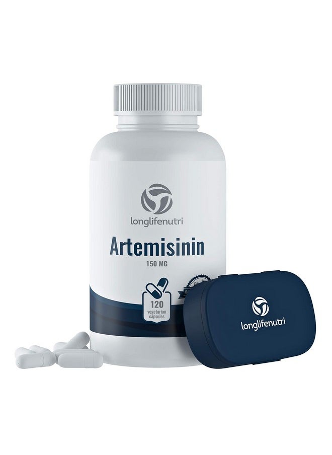 LongLifeNutri - Artemisinin 150Mg 120 Vegetarian Capsules ; Made In Usa ; 4 Months Supply ; Pure Sweet Wormwood Extract 150 Mg Super Complex Powder Pill - Image 1