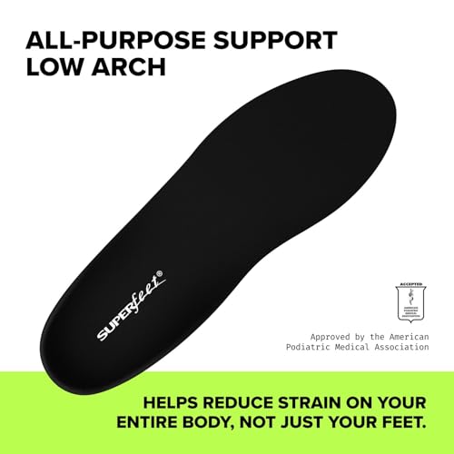 Superfeet AllPurpose Support Low Arch Insoles Black for Active Lifestyle with Low Arch Support 557 Men 658 Women - Image 3